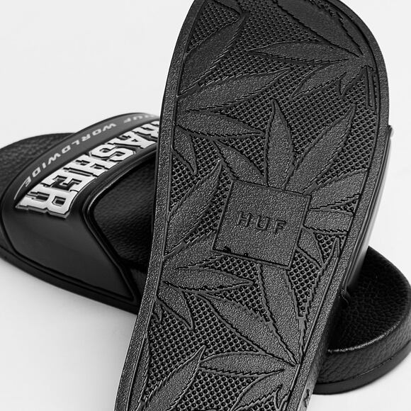 Pantofle HUF X Thrasher Slide Black