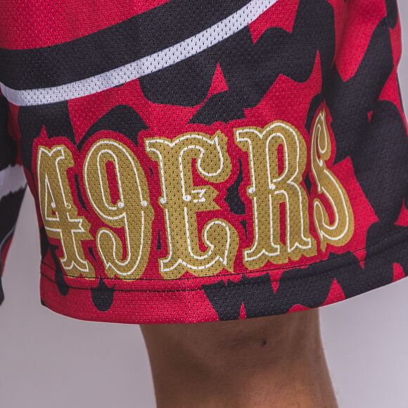Kraťasy Mitchell & Ness NFL Jumbotron 2.0 Shorts San Francisco 49Ers Black / Red