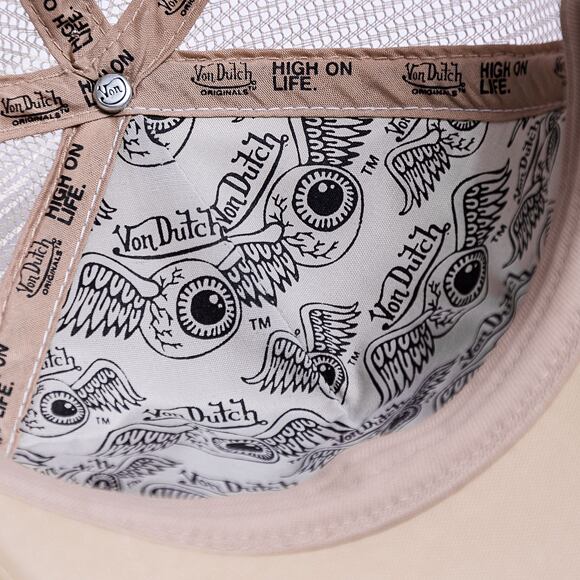 Kšiltovka Von Dutch Baker Trucker Foam White/Tan