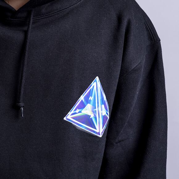 Mikina HUF Tesseract Triple Triangle Hoodie Black