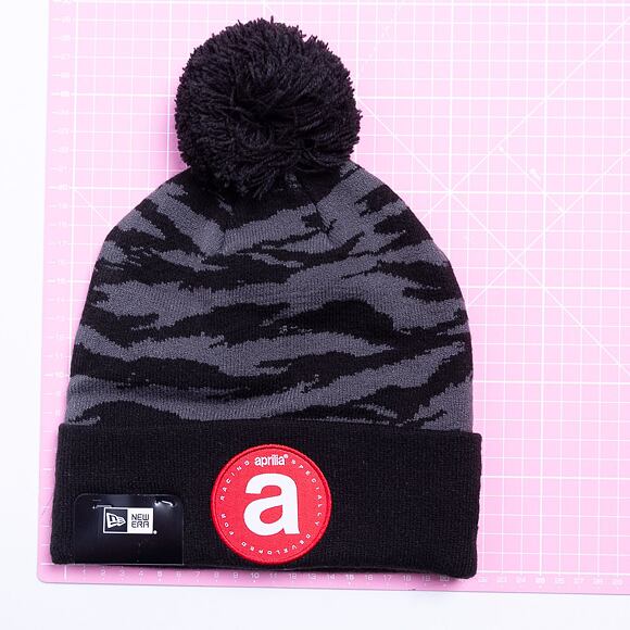 Kulich New Era Tiger Bobble Beanie Aprilia Black