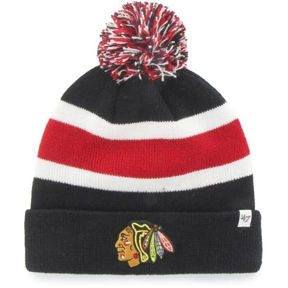 Kulich '47 Brand NHL Chicago Blackhawks Breakaway Cuff Knit Black