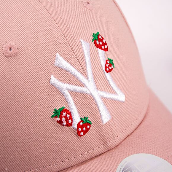 Dámská Kšiltovka New Era 9FORTY Womens MLB Strawberry New York Yankees Pink Rouge / White