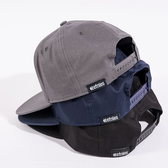 Kšiltovka Etnies Icon Snapback Grey / Black