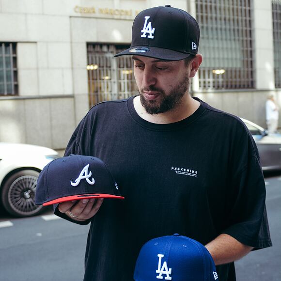 Kšiltovka New Era 59FIFTY MLB Basic Los Angeles Dodgers - Black / White