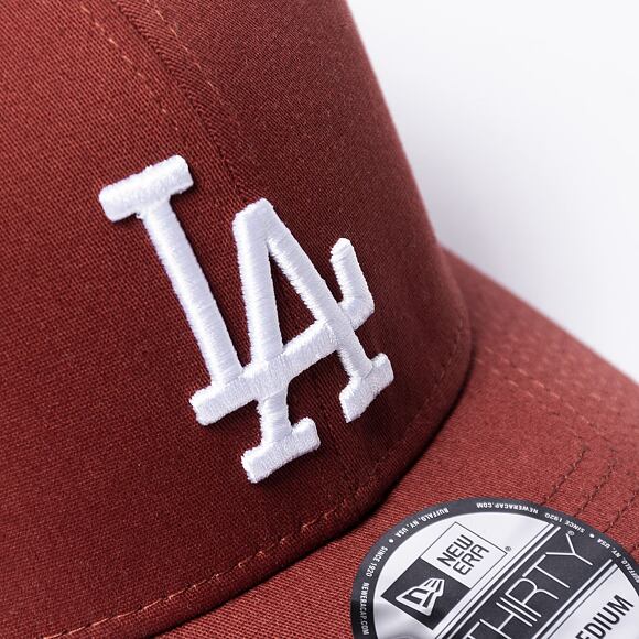 Kšiltovka New Era 39THIRTY MLB League Essential Los Angeles Dodgers Brown / White