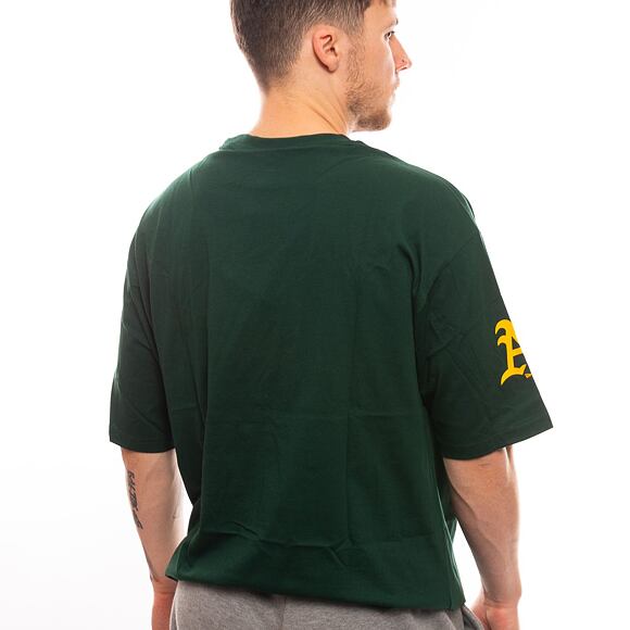 Triko New Era MLB Anniversary Oversized Tee Oakland Athletics Dark Green / White