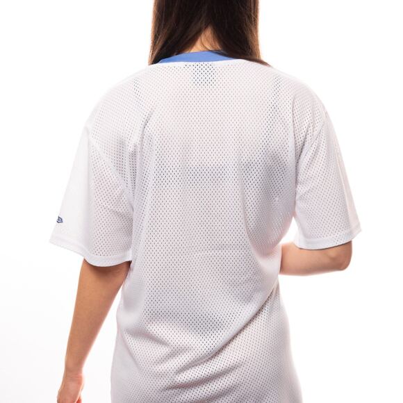 Dámské šaty New Era Arch Wordmark Mesh Dress White / Copen Blue