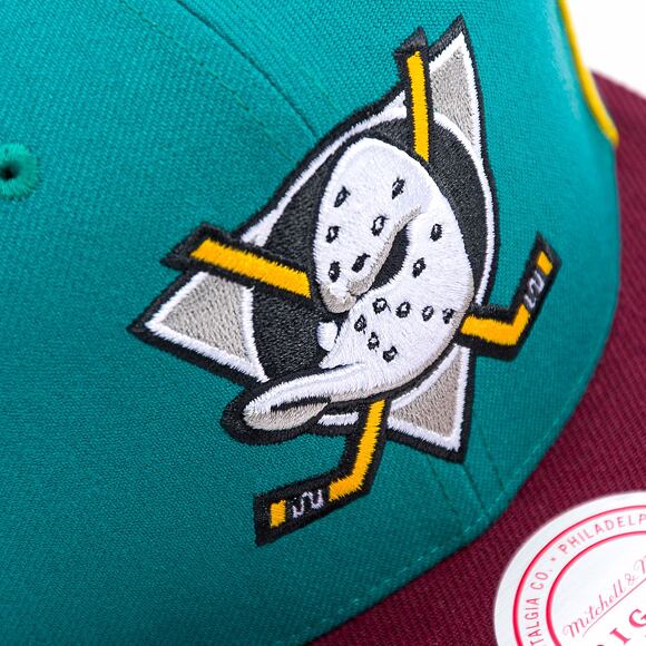Kšiltovka Mitchell & Ness - Anaheim Ducks - Pipe Snapback Vntg - Teal
