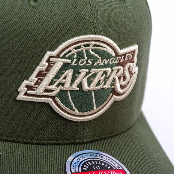 Kšiltovka Mitchell & Ness - Los Angeles Lakers - Fashion Classic Red - Olive