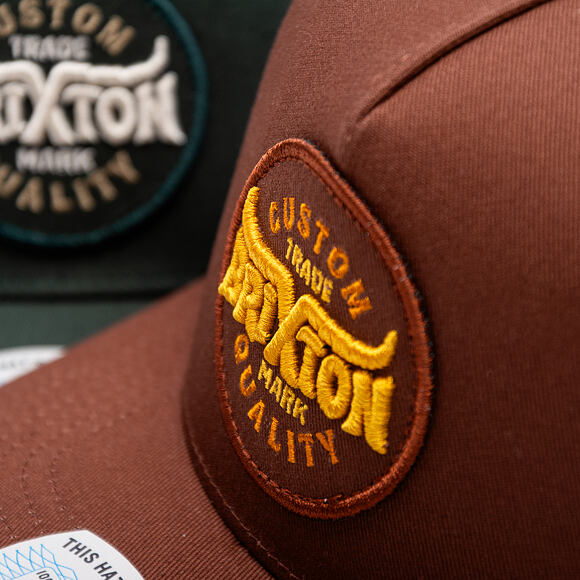 Kšiltovka Brixton - Gibson C Np Mp Trucker Hat - Brown/Off White