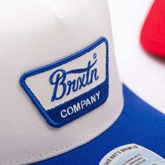 Kšiltovka Brixton - Linwood C Netplus Mp Snpk - Royal/Off White