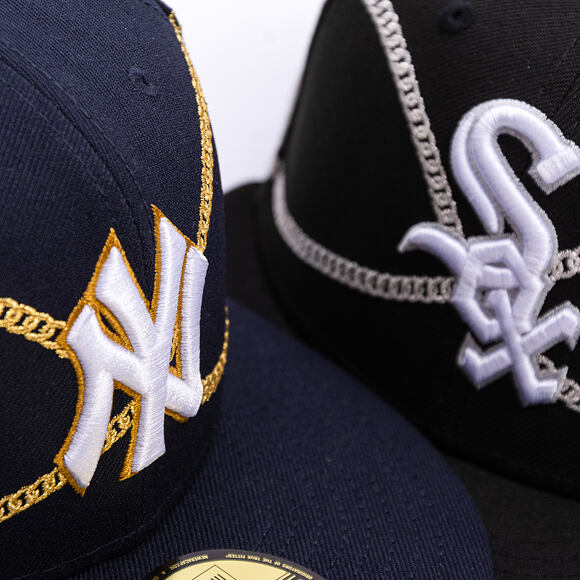 Kšiltovka New Era - MLB Chain Wrap 59FIFTY - NY Yankees - Navy