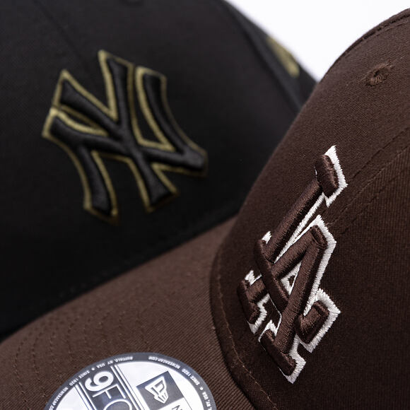 Kšiltovka New Era - MLB Team Outline 9FORTY - LA Dodgers - Brown / Stone