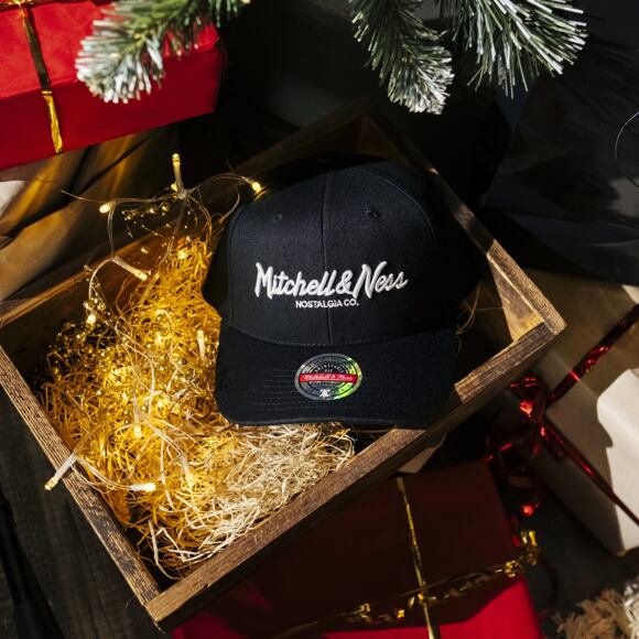 Kšiltovka Mitchell & Ness - Branded Pinscript Classic Red - Black / White