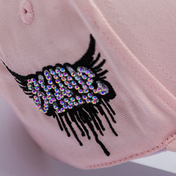 Kšiltovka Reflection Luxury Shine Loud Snapback - Baby Pink/ White
