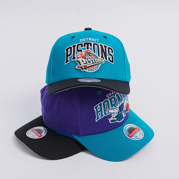 Kšiltovka Mitchell & Ness - NBA Team Arch Snapback - Charlotte Hornets - Purple / Teal