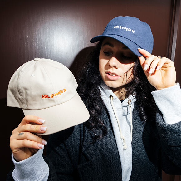 Kšiltovka 8by8 - Dadcap - "idk, google it" - Navy/White