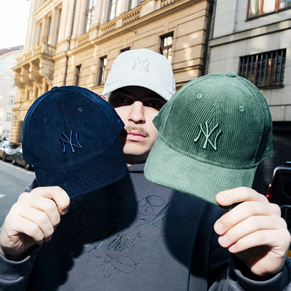 Kšiltovka New Era - MLB Cord 9FORTY M-CROWN - NY Yankees - Cilantro Green