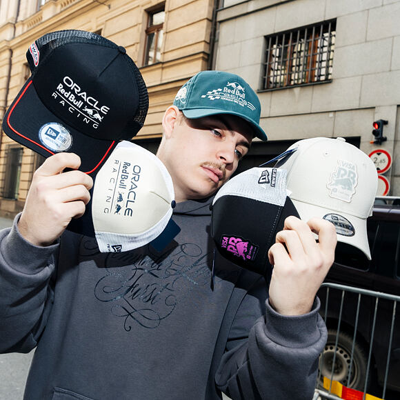 Kšiltovka New Era - F1 Seasonal 9FORTY Trucker - Red Bull F1 - Cream