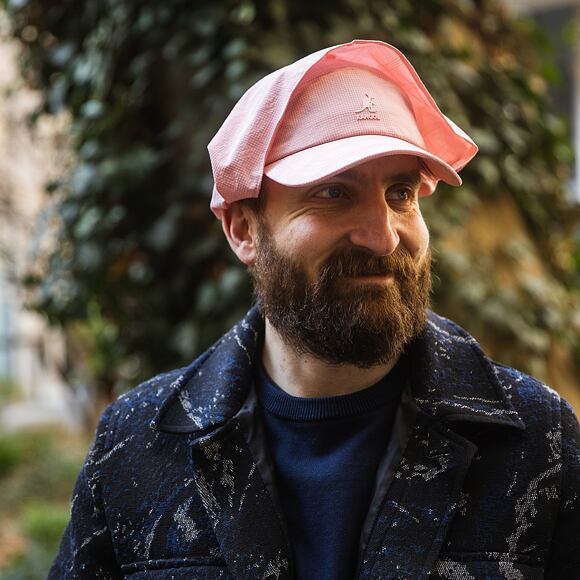 Kšiltovka Kangol - TRENDS PACK - Seersucker Drape 5-Panel - Pink