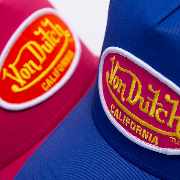 Kšiltovka Von Dutch - Trucker - Cali Patch Royal/Pink