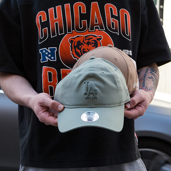 Dámská Kšiltovka New Era - MLB Midi Linen 9TWENTY - LA Dodgers - Pastel Green