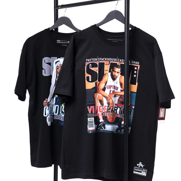 Triko Mitchell & Ness - Boxy Slam Tee - NBA - Toronto Raptors - Vince Carter - Black