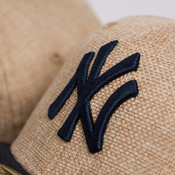 Kšiltovka New Era - MLB "Summer Twine" 59FIFTY - NY Yankees - Team Color / Open Market Tan