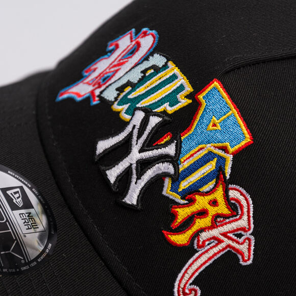 Kšiltovka New Era - MLB "Letter" 9FORTY A-Frame - NY Yankees - Black