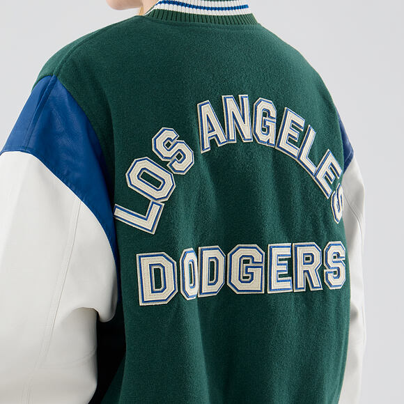 Bunda New Era - MLB Varsity Jacket - LA Dodgers - Cilantro Green
