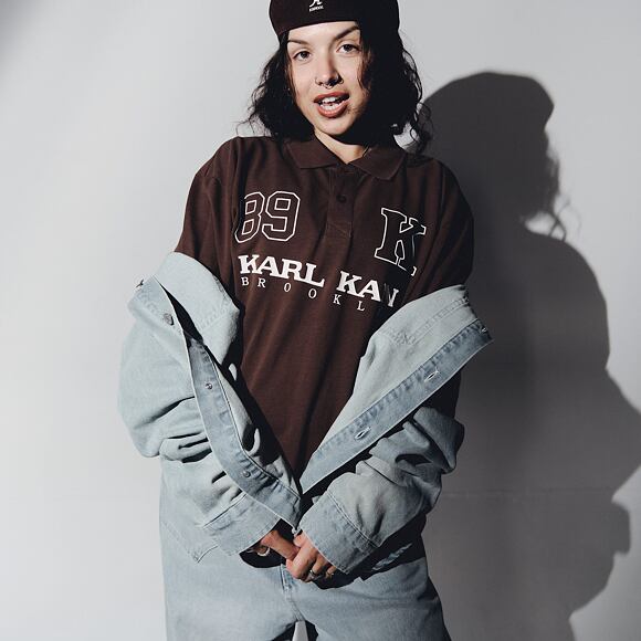 Triko T-Shirt mit Kragen Karl Kani - Retro Oversized Polo Shirt