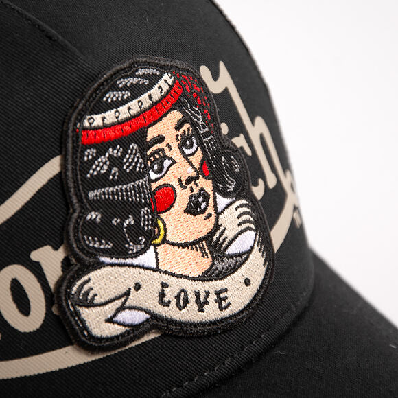Kšiltovka Von Dutch - Trucker - Love Patch - Black