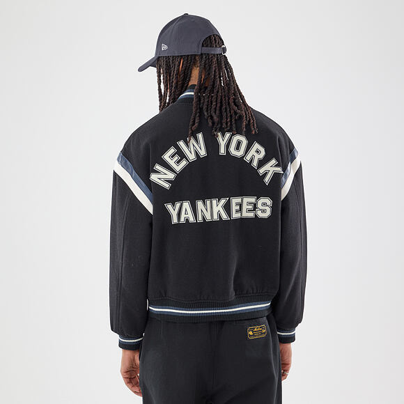 Bunda New Era - MLB Ds Varsity Jacket - NY Yankees - Black