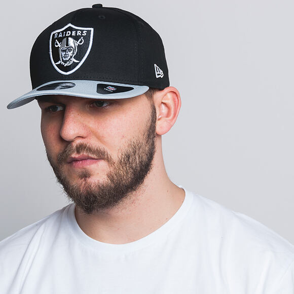 Kšiltovka New Era Cotton Block 3 Oakland Raiders Black/Grey Snapback