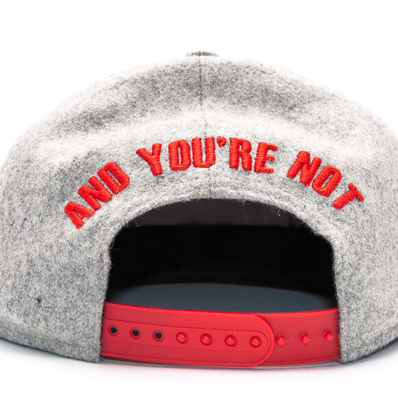 Kšiltovka New Era Sorry I'm Fresh Grey Heather/Red Snapback