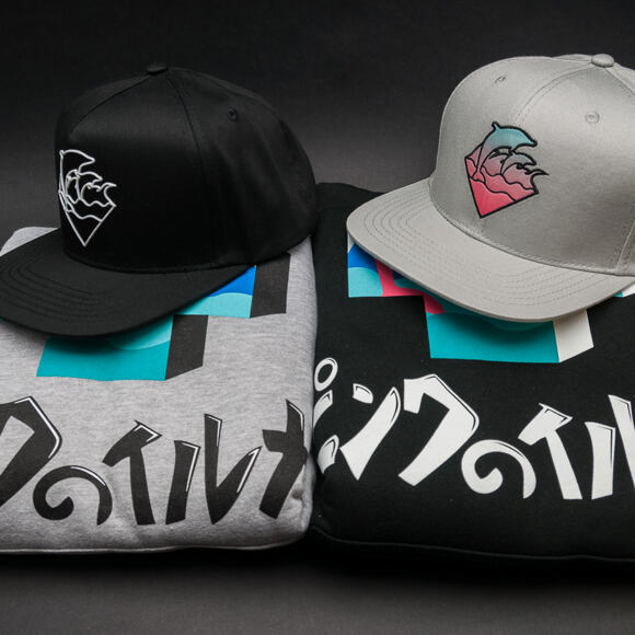 Mikina s kapucí Pink Dolphin 3D Core Hoodie Black