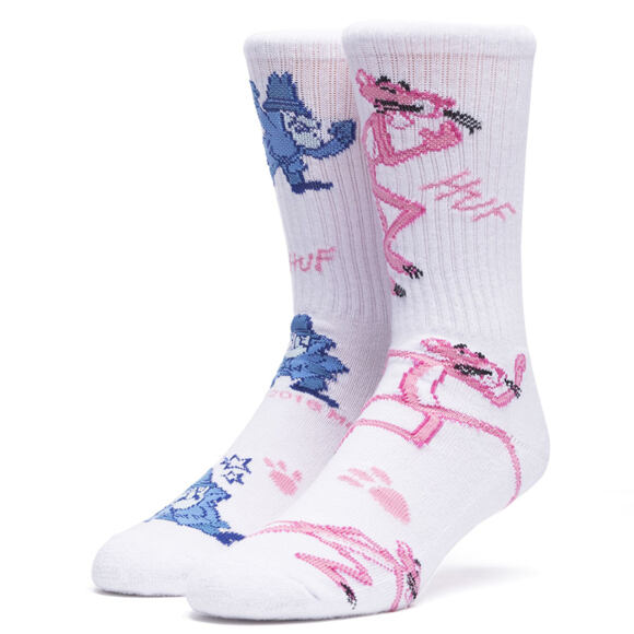 Ponožky HUF Pink Panther The Pink Hunt White