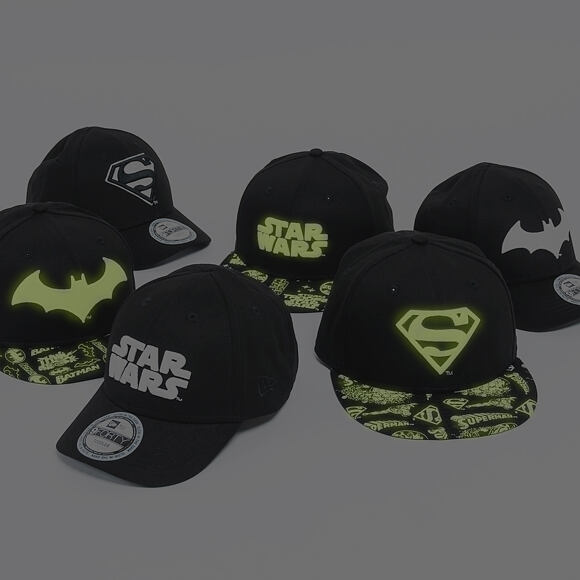 Dětská Kšiltovka New Era GITD Character Jr Superman 9FORTY Youth Black Strapback