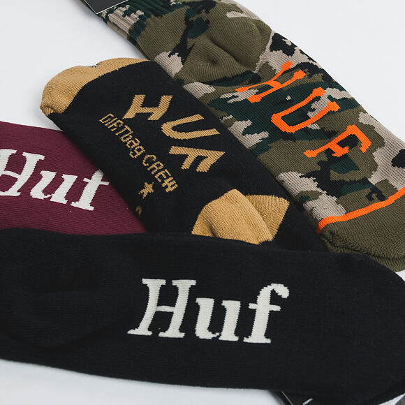 Ponožky HUF Ambush Rose Maroon