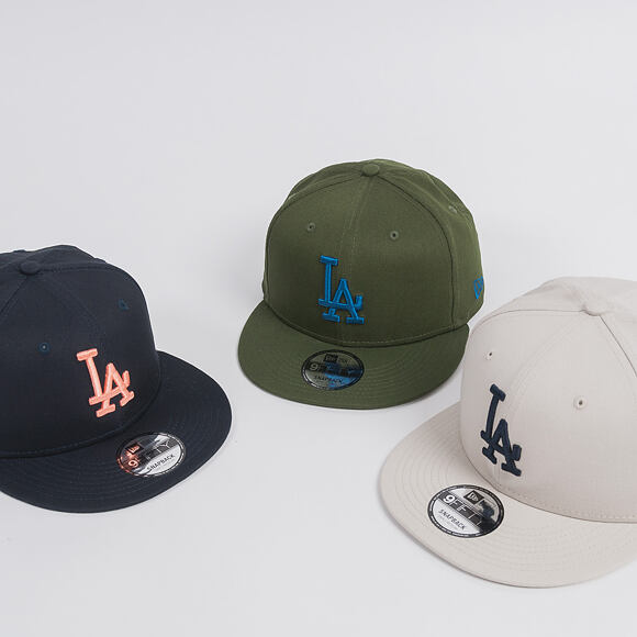 Kšiltovka New Era League Essential Los Angeles Dodgers 9FIFTY Snapback Navy / Posh Peach