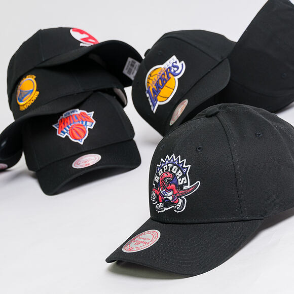 Kšiltovka Mitchell & Ness Team Logo Low Pro Toronto Raptors Black Snapback