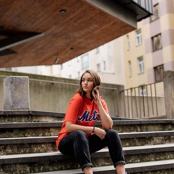 Triko New Era MLB Coop XL Tee New York Mets Orange