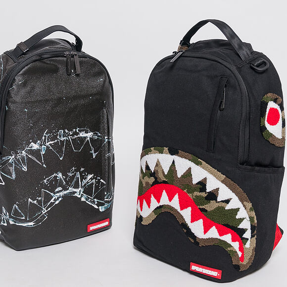 Batoh Sprayground Camo Chenille Shark
