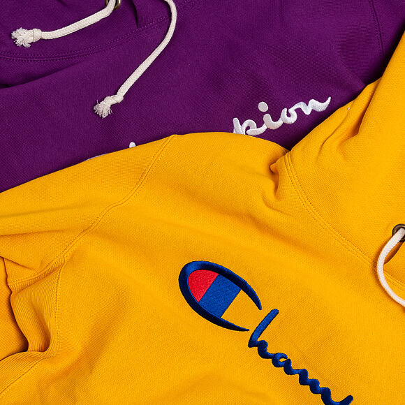 Mikina Champion Hooded Sweatshirt Classic Logo Purple