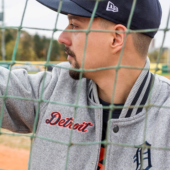 Bunda New Era Detroit Tigers MLB Team Apparel Bomber Grey Heather