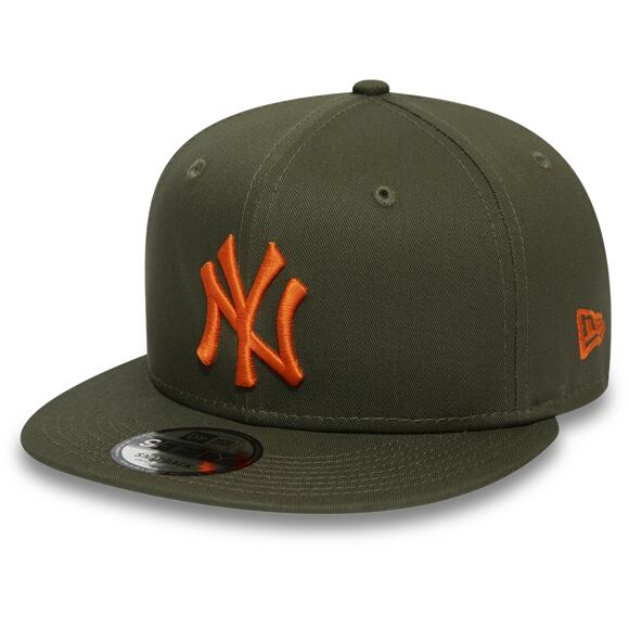 Kšiltovka New Era 9FIFTY New York Yankees League Essential New Olive/Orange