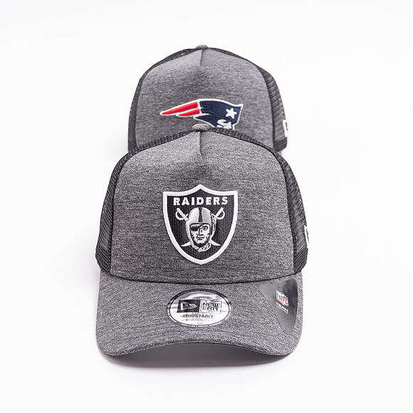 Kšiltovka New Era 9FORTY A-Frame Trucker Shadow Tech New England Patriots Snapback Graphite