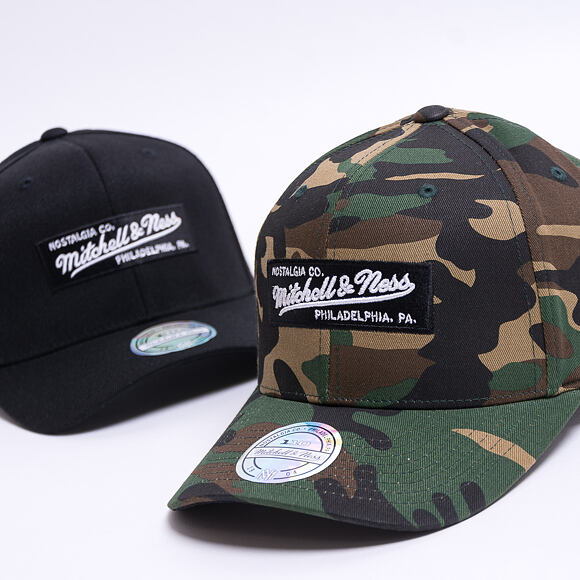 Kšiltovka Mitchell & Ness 589 Box Logo 110 6 Panel Camo