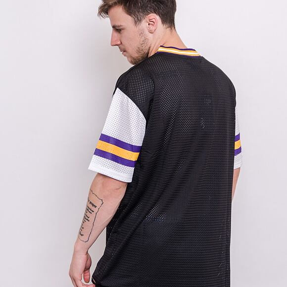 Triko New Era NFL Stripe Sleeve Oversized Tee Minnesota Vikings Black